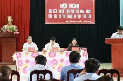 Đại biểu HĐND tỉnh tiếp xúc cử tri huyện Cẩm Khê, Lâm Thao