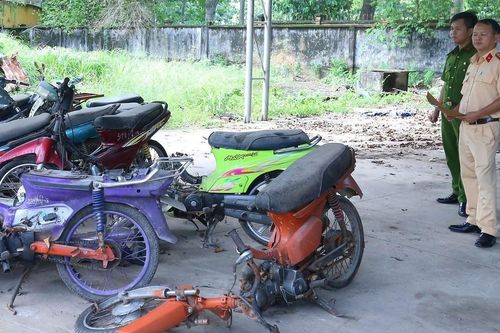 Tiêu hủy, thanh lý 600 phương tiện vi phạm luật giao thông