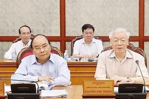 Tổng Bí thư, Chủ tịch nước Nguyễn Phú Trọng chủ trì họp Bộ Chính trị