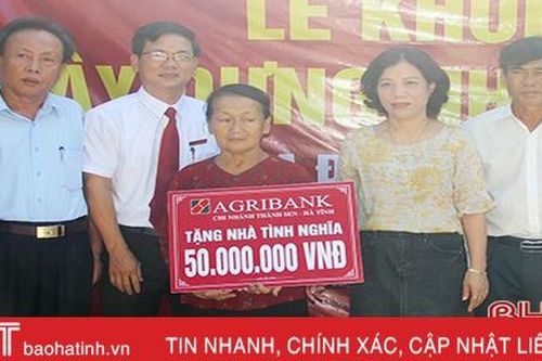 Agribank Thành Sen xây 10 nhà tình nghĩa cho gia đình khó khăn