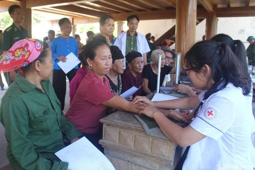 Khám bệnh, cấp phát thuốc và tặng quà cho 300 người dân vùng biên giới Anh Sơn