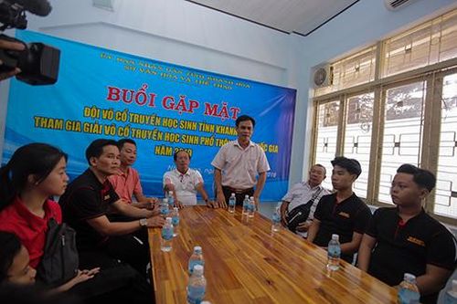 Gặp mặt, động viên đội tuyển võ cổ truyền học sinh Khánh Hòa