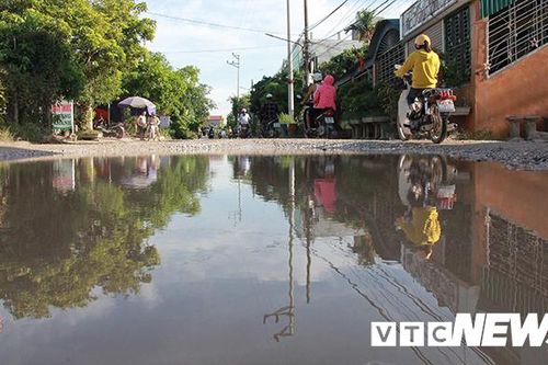 Cận cảnh tuyến đường biến thành đầm lầy, 'bẫy' người đi đường nhiều năm ở Hải Phòng