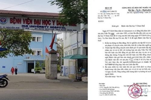 Bộ Y tế chỉ đạo 'khẩn' vụ sản phụ tử vong sau sinh tại Huế