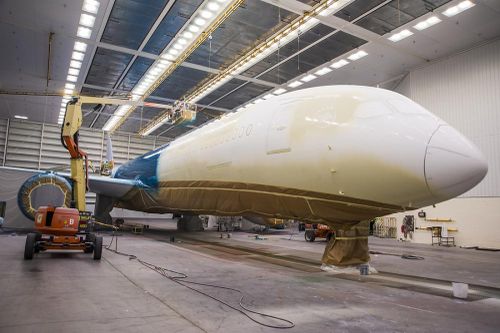 Hé lộ những hình ảnh đầu tiên của máy bay Boeing 787-10 sắp về Việt Nam
