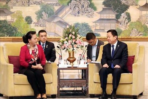Chủ tịch Quốc hội Nguyễn Thị Kim Ngân tiếp Bí thư Thành ủy Tô Châu, Trung Quốc
