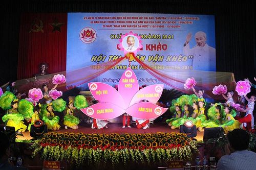 Hoàng Mai: Sôi nổi Chung khảo hội thi 'Dân vận khéo' năm 2019