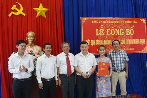 Đảng ủy Khối Doanh nghiệp tỉnh: Thành lập Chi bộ Công ty TNHH Thương mại Phú Thịnh