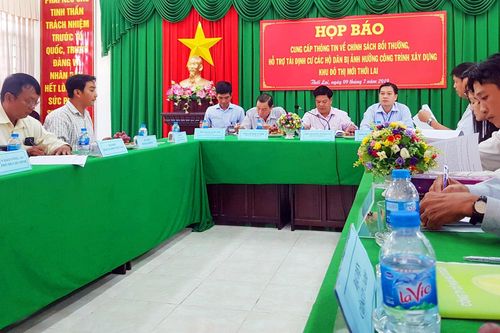 Nhiều câu hỏi về việc bồi thường tại Khu đô thị mới huyện Thới Lai