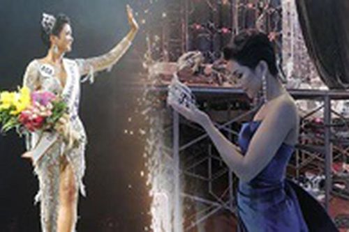 Hoa hậu H'hen Niê làm gãy vương miện