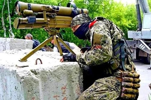 Dân quân Donesk sử dụng tên lửa chống tăng có điều khiển diệt quân Ukraina