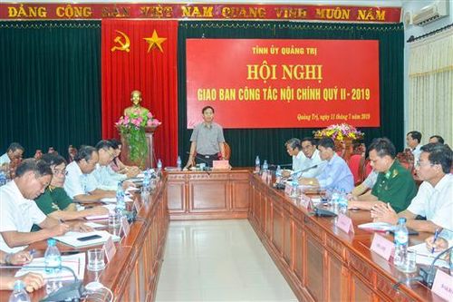 Giao ban công tác nội chính quý II, triển khai nhiệm vụ quý III năm 2019