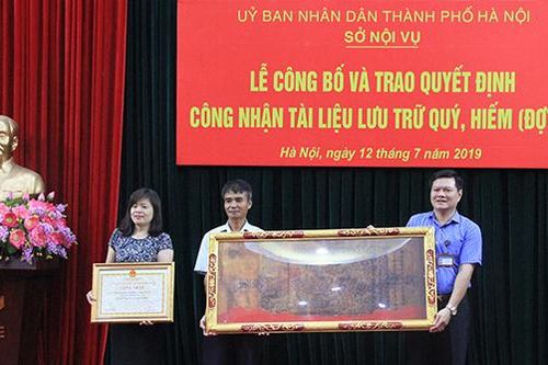 554 Đạo Sắc phong được công nhận là tài liệu lưu trữ quý, hiếm