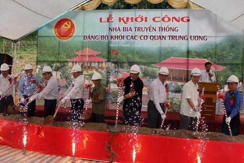 Khởi công Nhà bia truyền thống Đảng bộ Khối các cơ quan Trung ương