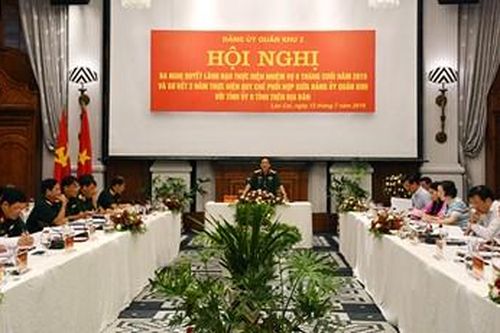 Quân khu 2 tăng cường phối hợp với các tỉnh trong triển khai nhiệm vụ quân sự, quốc phòng
