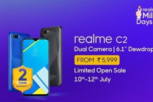 Realme C2 đạt doanh số một triệu máy trong thời gian ngắn
