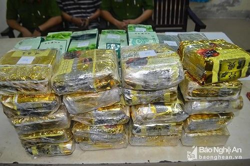 Công an Nghệ An thu giữ gần 105kg ma túy các loại trong 1 tháng