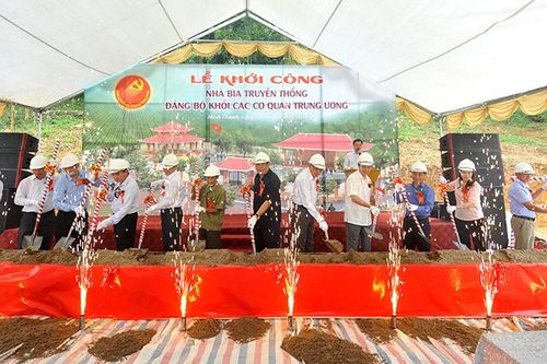 Khởi công xây dựng Nhà bia truyền thống Đảng bộ Khối các cơ quan Trung ương