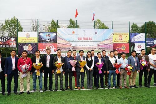 Khai mạc Giải bóng đá cộng đồng người Việt Nam tại LB Nga năm 2019