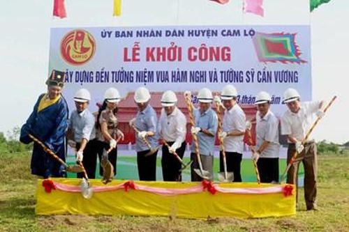 Xây dựng Đền tưởng niệm vua Hàm Nghi và tướng sĩ Cần Vương