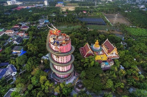 Khám phá ngôi đền rồng Wat Samphran linh thiêng của Thái Lan