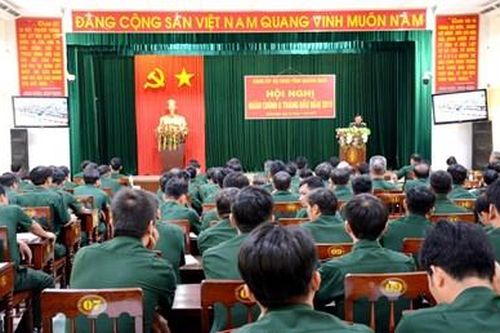 Đảng ủy, Bộ CHQS tỉnh Quảng Ngãi tổ chức Hội nghị quân chính 6 tháng đầu năm 2019