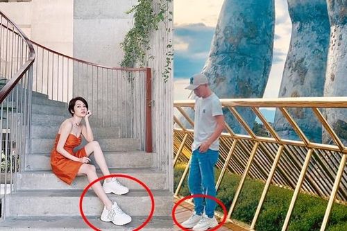 Bảo Anh cắt tóc ngắn cá tính, diện giày đôi đi du lịch cùng Hồ Quang Hiếu ở Đà Nẵng