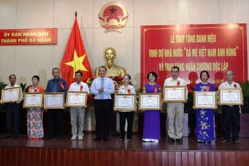 Truy tặng danh hiệu Mẹ Việt Nam Anh hùng tại Đà Nẵng