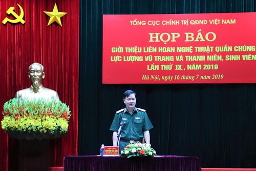 Họp báo về Liên hoan nghệ thuật quần chúng LLVT và Thanh niên, Sinh viên lần thứ IX