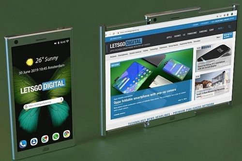 Samsung đăng ký sáng chế smartphone với màn hình kéo sang hai bên