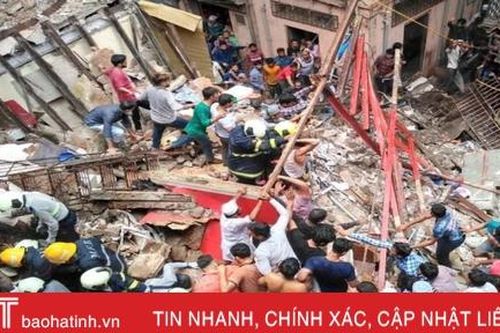 Sập tòa nhà 4 tầng ở Ấn Độ: 2 người chết, hơn 40 người mắc kẹt