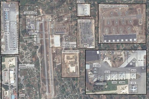 Căn cứ Hmeimim Nga có 18 máy bay ném bom, chỉ có 4 máy bay tiêm kích đa nhiệm