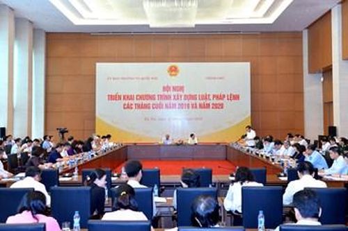 UBTVQH và Chính phủ triển khai chương trình xây dựng luật, pháp lệnh