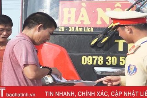 Ra quân kiểm soát xe vận tải, Hà Tĩnh quyết ngăn tai nạn thương tâm