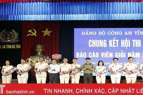 Chung kết Hội thi Báo cáo viên giỏi Công an tỉnh năm 2019