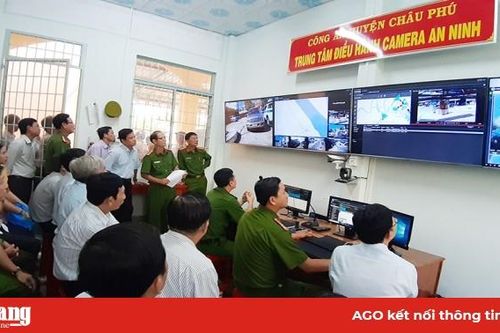 Châu Phú phát huy hiệu quả mô hình camera an ninh