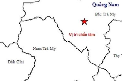 Xảy ra động đất mạnh tại miền núi Quảng Nam