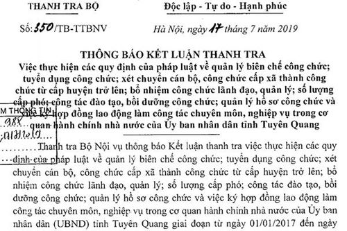 Chưa công chức đã lên lãnh đạo, Bộ Nội vụ đề nghị thu hồi quyết định