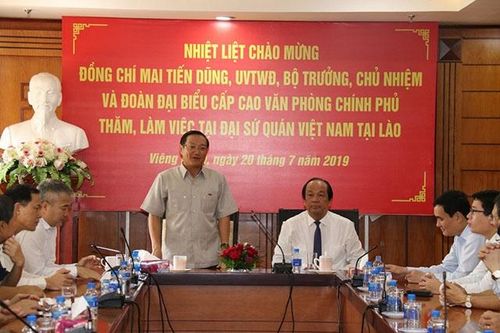 Văn phòng Chính phủ đẩy mạnh hợp tác Việt Nam và Lào