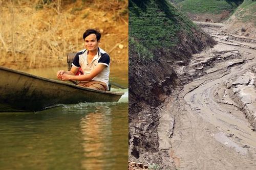 Hình ảnh ấn tượng về 2 mùa nước ở lòng hồ thủy điện Bản Vẽ