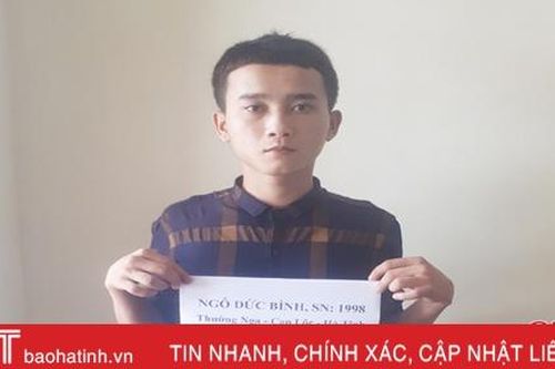 Tóm gọn đối tượng đột nhập phòng trọ ở TP Hà Tĩnh 'cuỗm' điện thoại