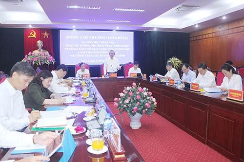 Đồng chí Trương Hòa Bình, Ủy viên Bộ Chính trị, Phó Thủ tướng Thường trực Chính phủ thăm và làm việc tại tỉnh ta