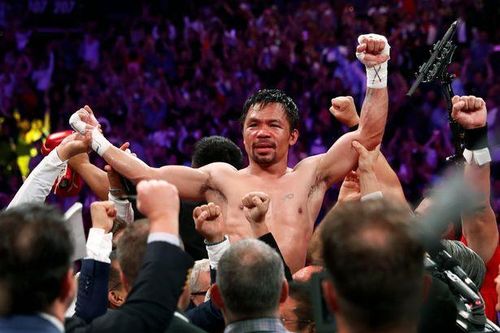 'Lão tướng' Pacquiao giành đai WBA hạng bán trung ở tuổi 40
