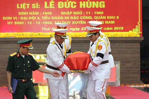 Đón nhận và an táng hài cốt liệt sĩ