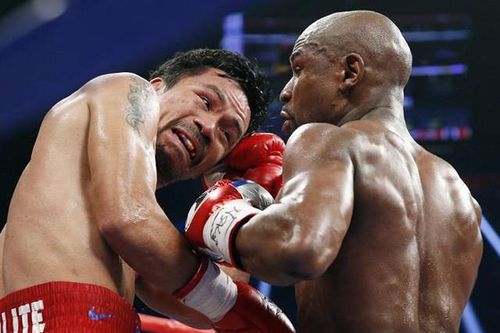 'Cay mũi' Mayweather, võ sĩ Pacquiao gửi lời thách đấu