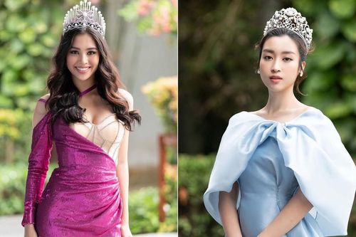 Hoa hậu Tiểu Vy - Mỹ Linh đội vương miện kiêu sa, khoe nhan sắc tựa 'nữ thần'