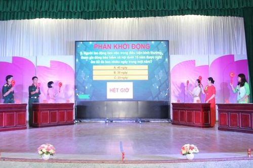 Trường Sĩ quan Thông tin tổ chức Hội thi cán bộ công đoàn giỏi năm 2019
