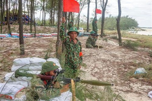 Diễn tập khu vực phòng thủ huyện Triệu Phong năm 2019