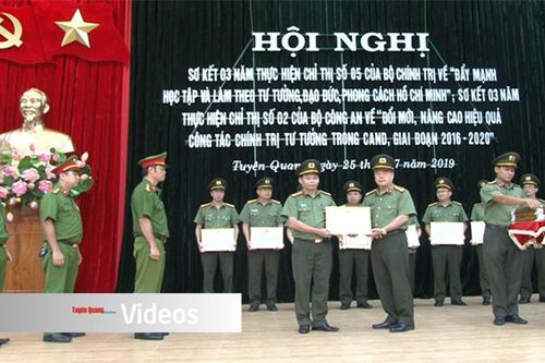 Công an tỉnh sơ kết 3 năm thực hiện Chỉ thị số 05 của Bộ Chính trị