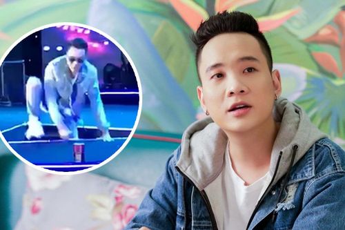 JustaTee gặp tai nạn bước hụt, ngã thẳng xuống hố dưới sân khấu